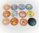 Pog pokémon Taz 50 51 tazo 66 2 80 36 13 83 67 caps Sacha minidrago leuphorie Salamèche soporifik