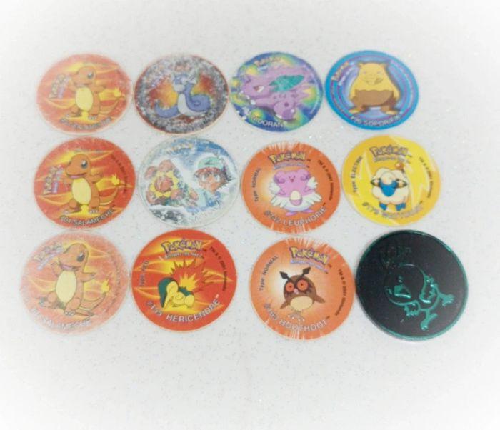 Pog pokémon Taz 50 51 tazo 66 2 80 36 13 83 67 caps Sacha minidrago leuphorie Salamèche soporifik - photo numéro 1