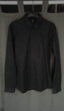 Chemise noire coupe slim fit