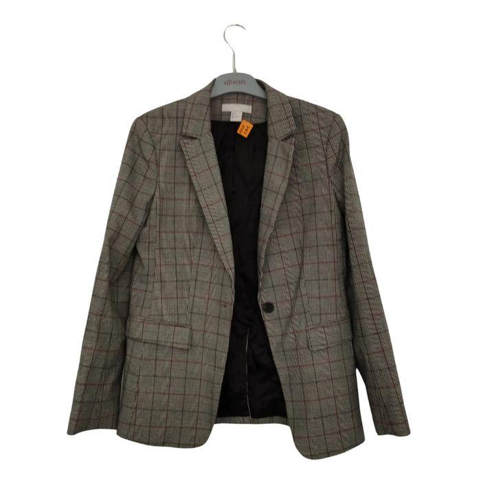 Blazer à carreaux – T 36 – H&M - photo numéro 1