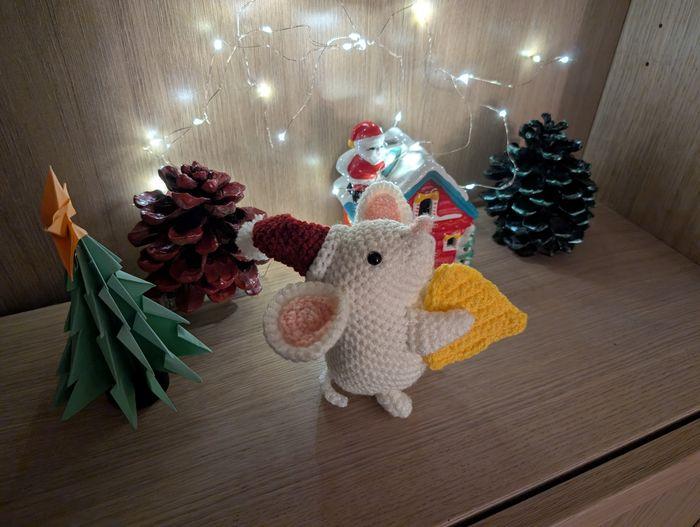 Souris de Noël au crochet - photo numéro 3