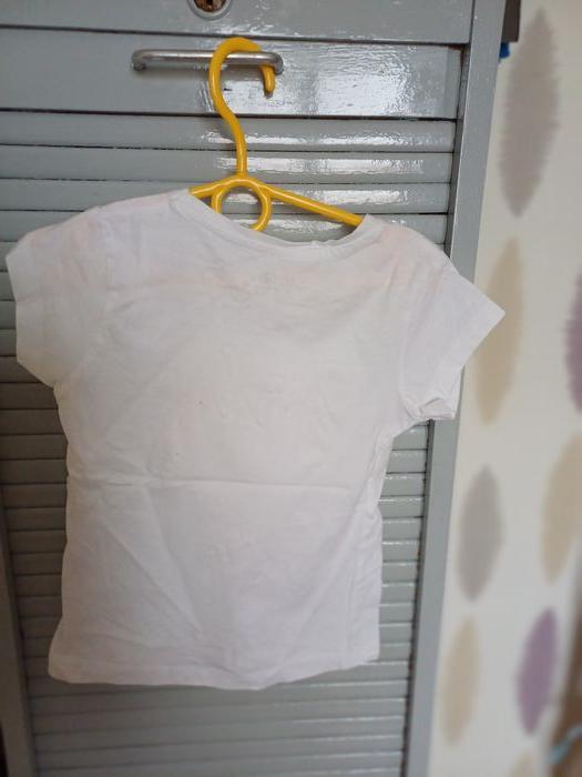 tee shirt filles blanc taille 6 ans - photo numéro 2