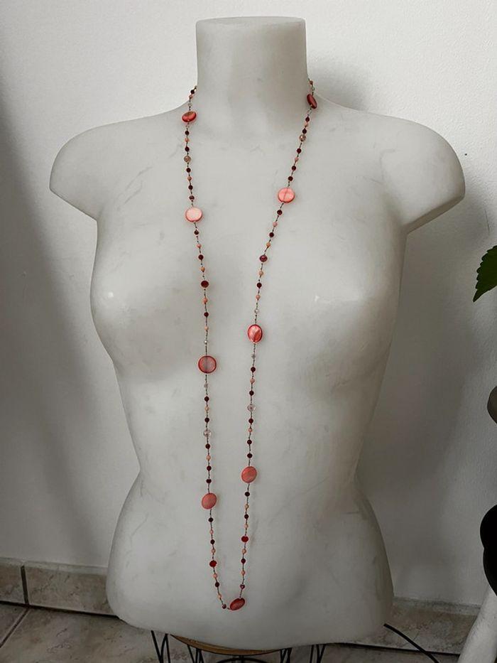 Collier perle rose - photo numéro 2