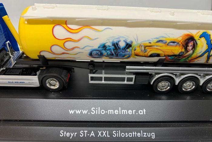 Camion Herpa silo Melmer Steyr silosattelzug xtrem - photo numéro 3