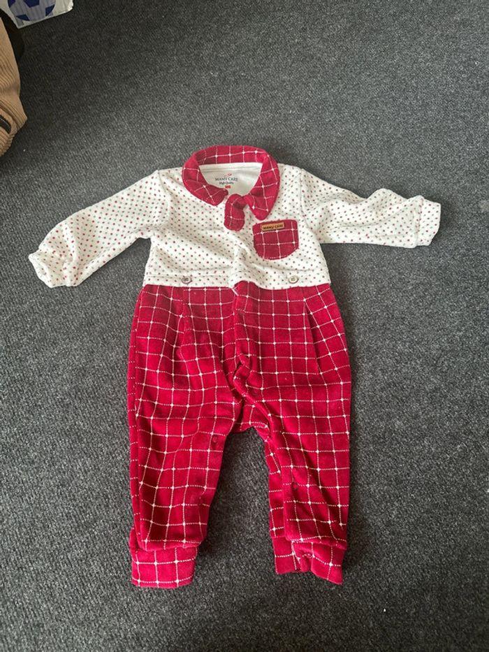 Pyjama velours sans pied - 6 mois