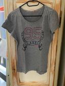 Tee shirt gris femme