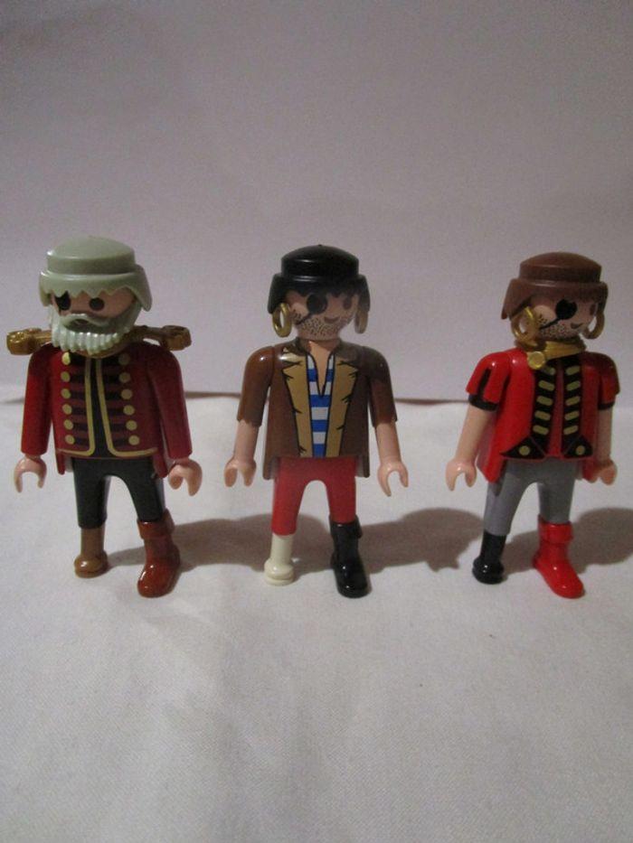 Lot de 3 Playmobil pirates - photo numéro 1