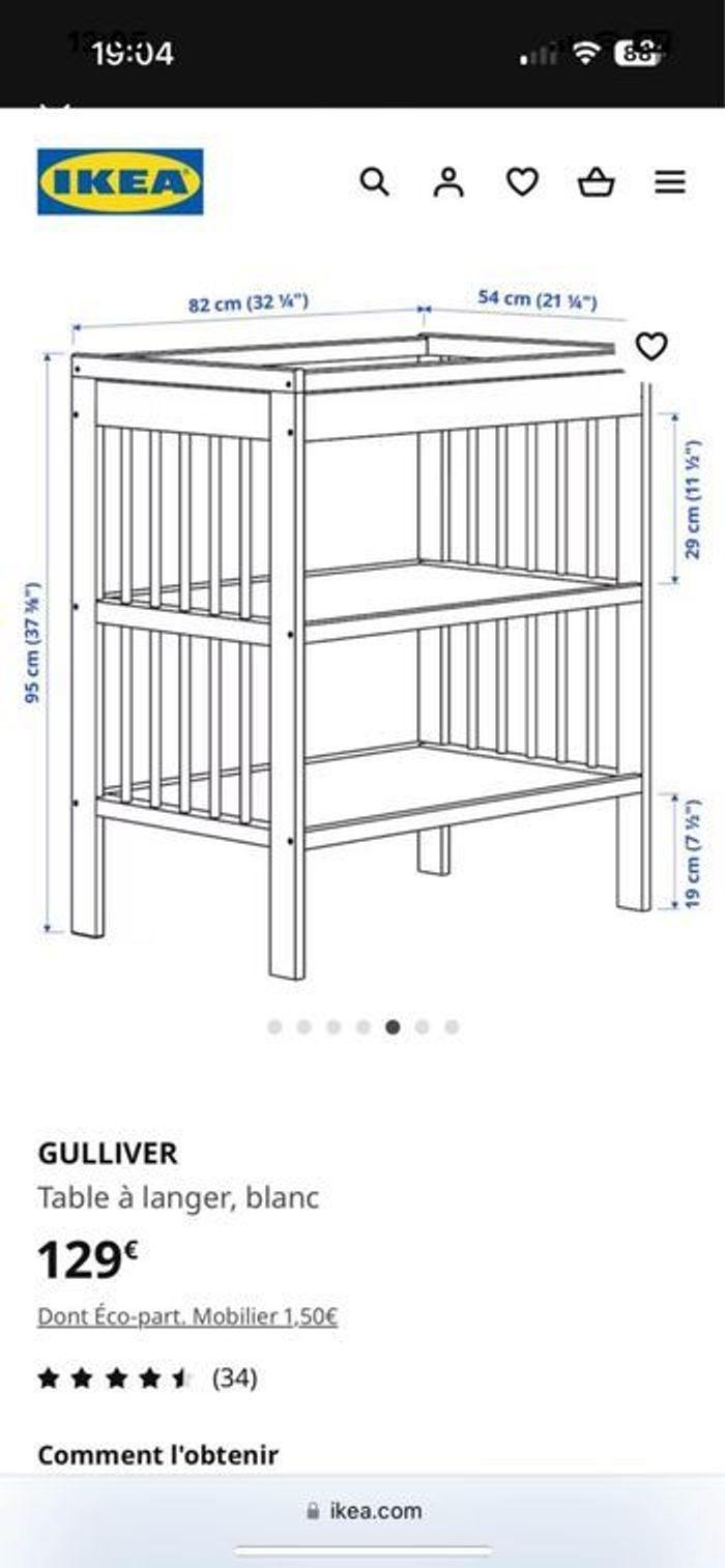 Table à langer IKEA - photo numéro 2