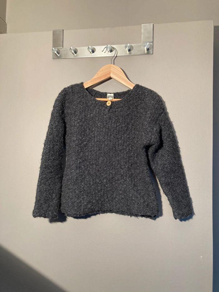 Bonton pull gris foncé 8 ans - photo numéro 2