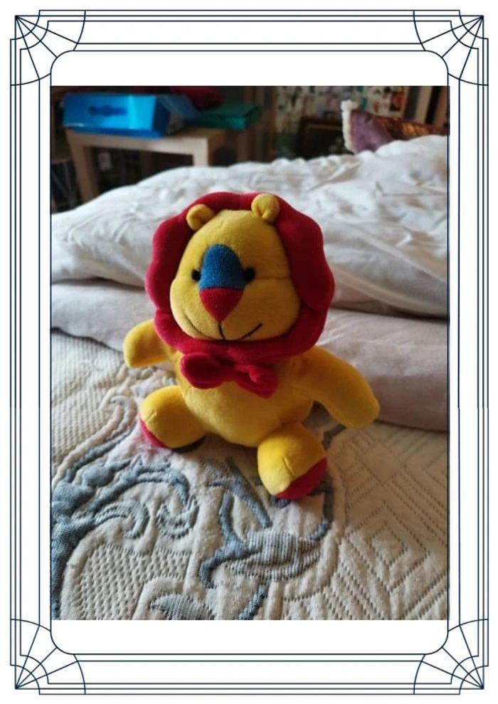 Mini peluche lion rouge et jaune - photo numéro 3