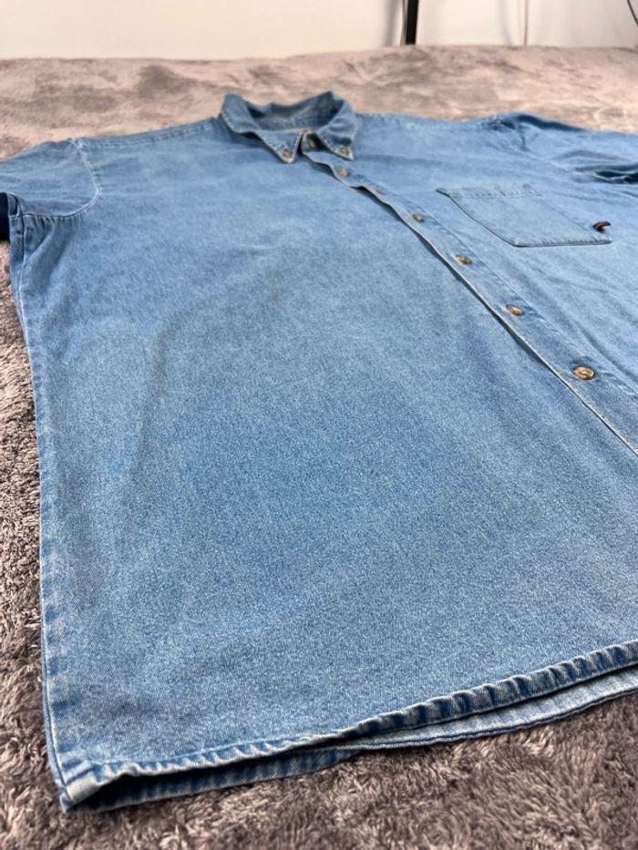 👕 Chemise en jean Homme Dickies Bleu Taille 4XL 👕 - photo numéro 12