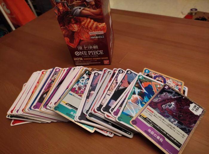 Lot de 100 cartes One Piece japonaise neuves