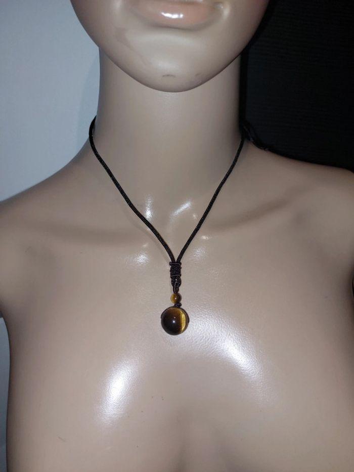 Collier œil de Tigre neuf - photo numéro 1