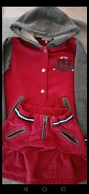 Ensemble gilet et jupe taille 6 ans Eldys