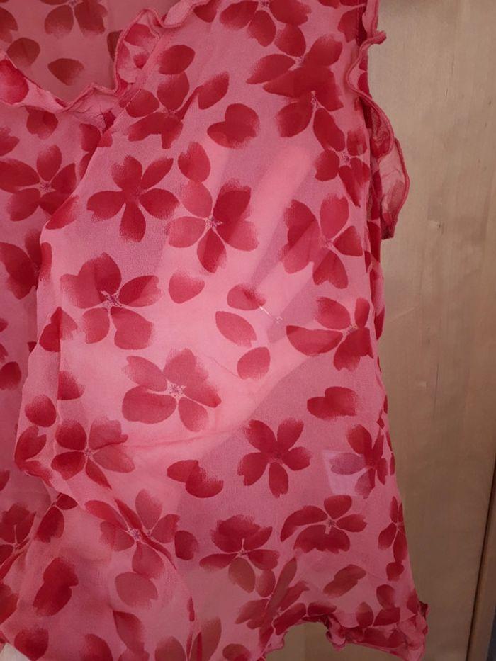 Petite blouse sans manches fleurie rose Globe 40 - photo numéro 2