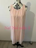 Robe sans manche rose en voile doublé Naf Naf taille S