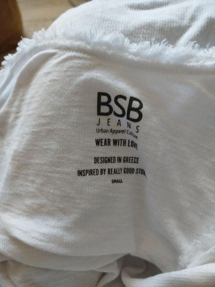 T-shirt blanc, BSB - photo numéro 3