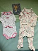 Lot pyjama et body manches longues Petit Bateau