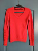 Pull fin rouge