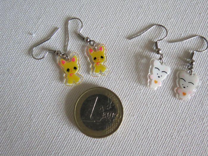 Lots de 3 paires de boucles d'oreilles Kawaii - photo numéro 6