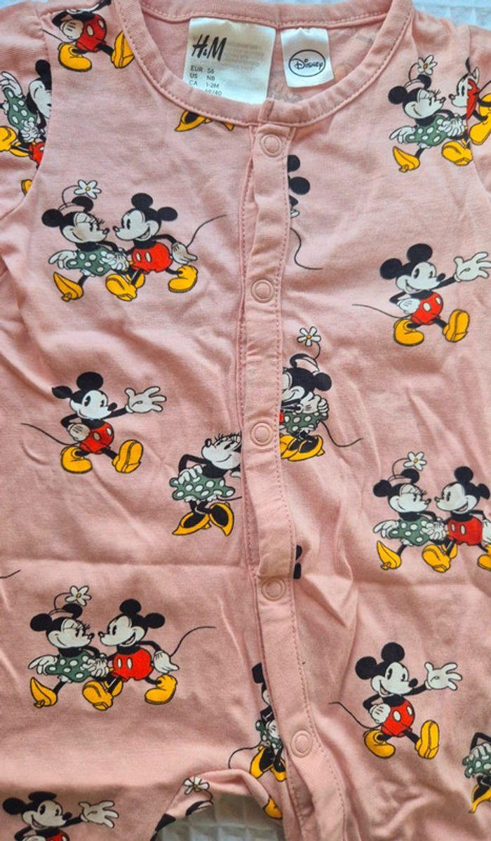 2 pyjama léger h&m minnie 1-2 mois - photo numéro 3