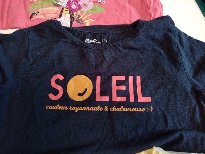 Lot de 8 t-shirts fille 10 ans et 1 gratuit be - photo numéro 7