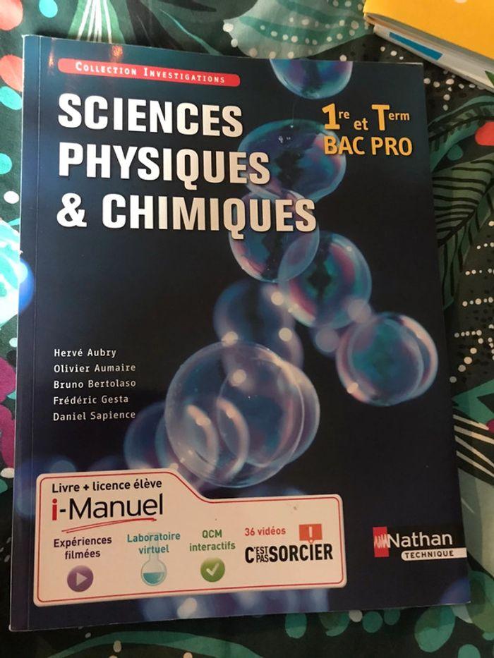 Bac Pro Manuel sciences physiques et chimiques 1ère et Term - photo numéro 1