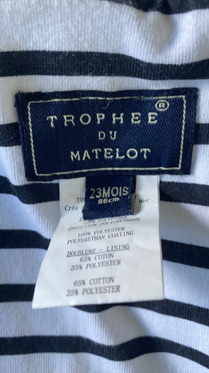 Imperméable blanc et bleu Trophée du Matelot - photo numéro 5