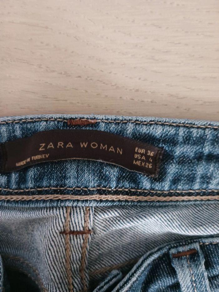 Jean femme bleu Taille 36 Zara - photo numéro 3