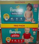 2 paquets de couches Pampers taille 4