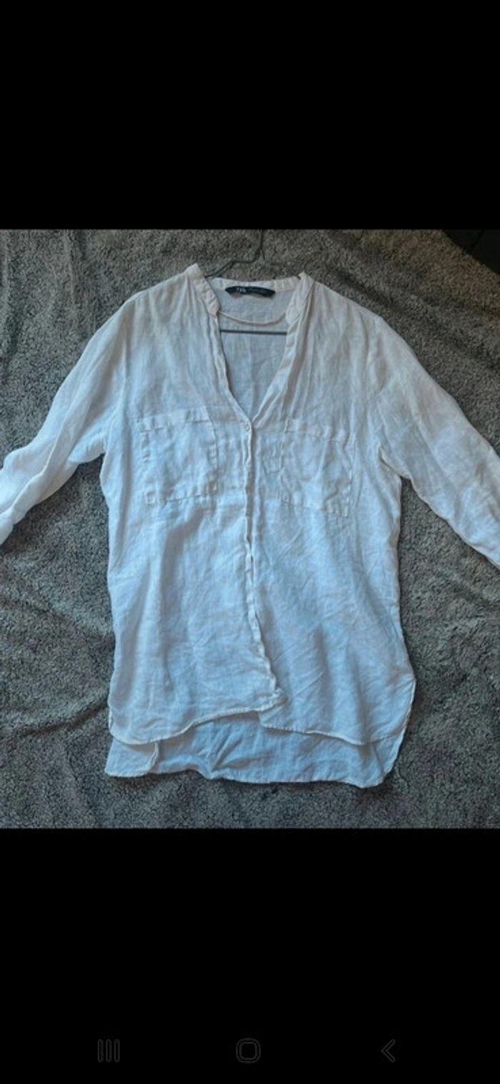 Chemise blanche zara. Taille 36. - photo numéro 1