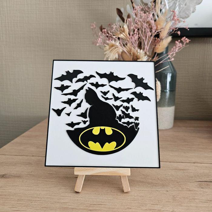 Figurine Tableau Batman 15x15cm FanArt - photo numéro 1