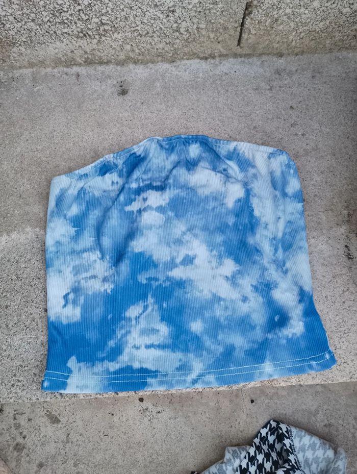 Haut tie and dye bleu - photo numéro 1