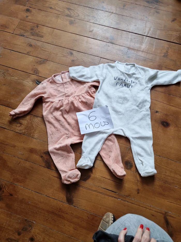 Lot de 2 pyjamas 6 mois - photo numéro 1