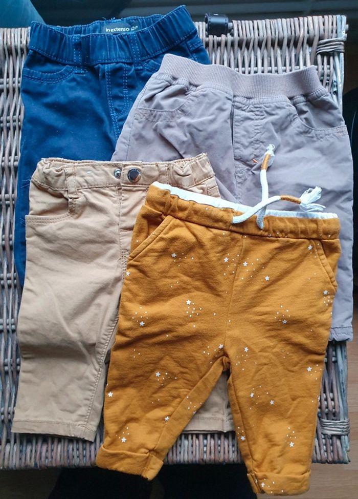 Lot de 4 pantalons 3 mois - photo numéro 1