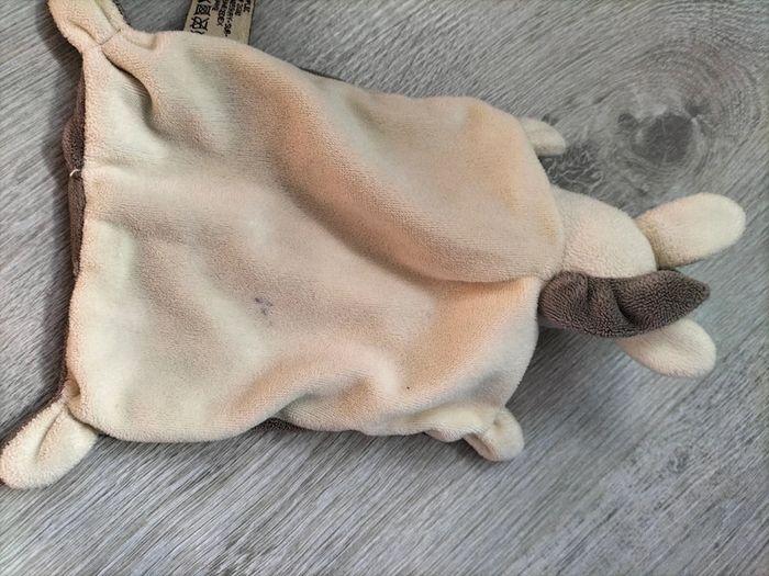 Doudou peluche plat zèbre beige mots d'enfants acheté chez Leclerc - photo numéro 2