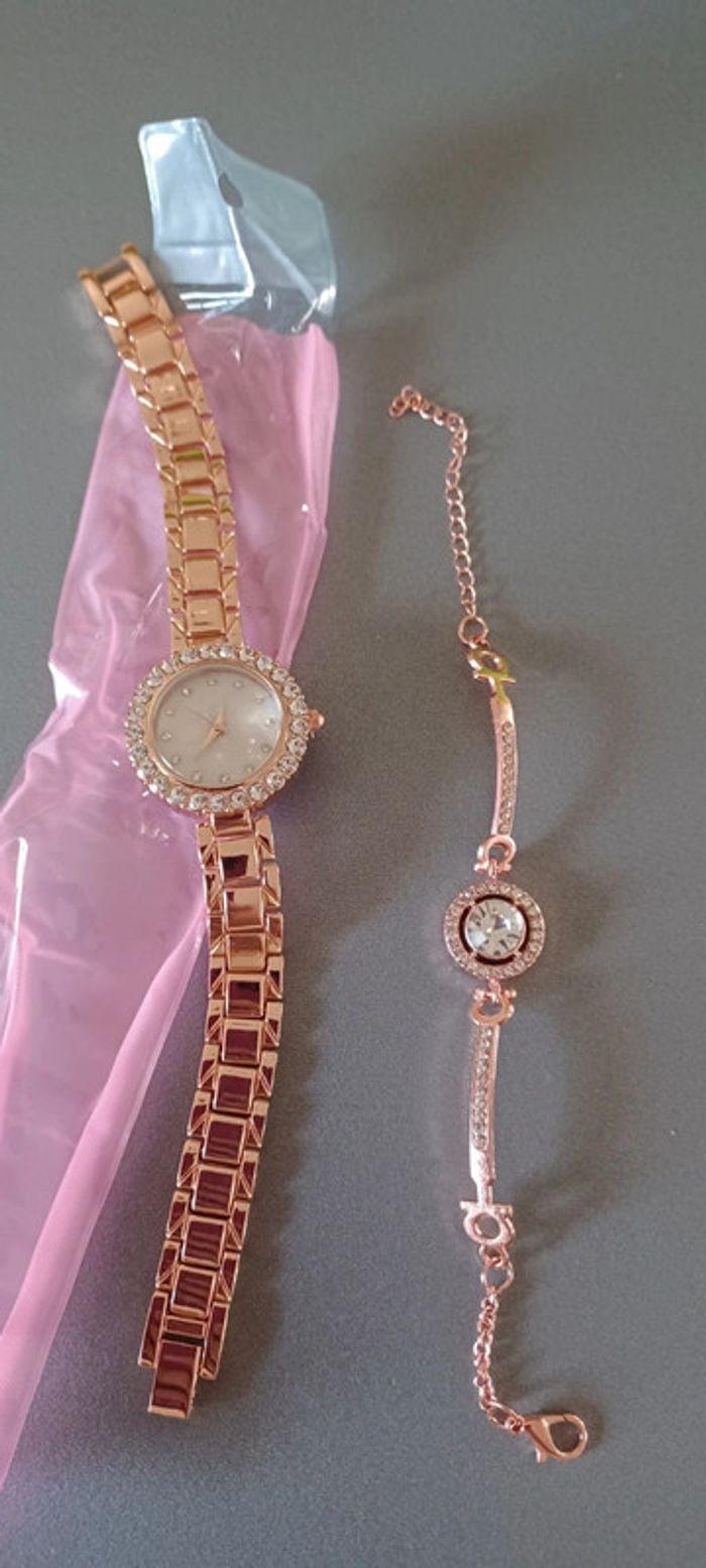 Montre strass avec bracelet - photo numéro 1