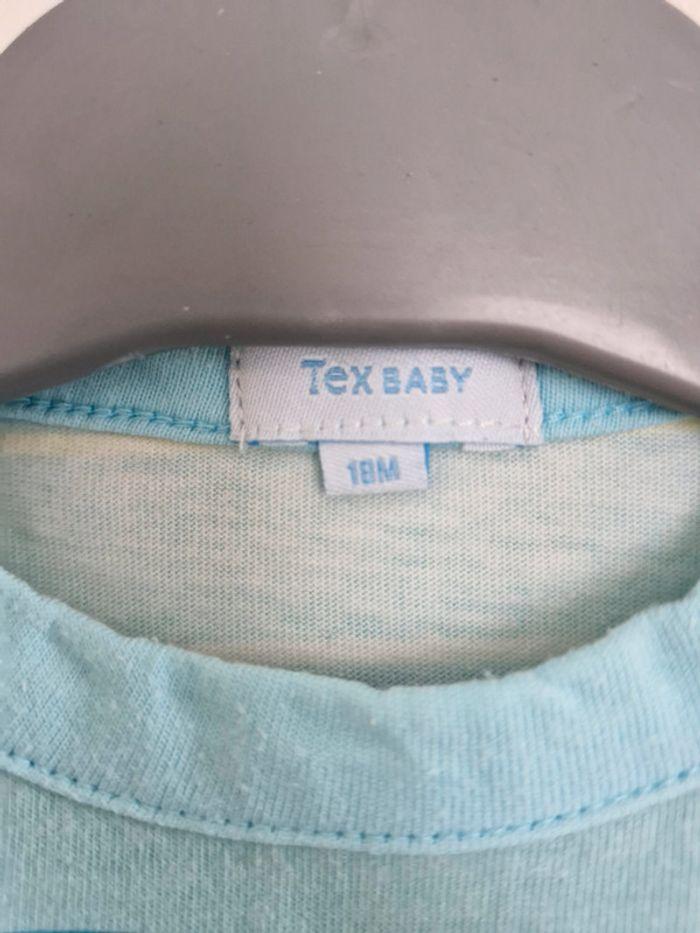 T-shirt à manches courtes bébé garçon Bleu clair 18 mois Tex Baby - photo numéro 3