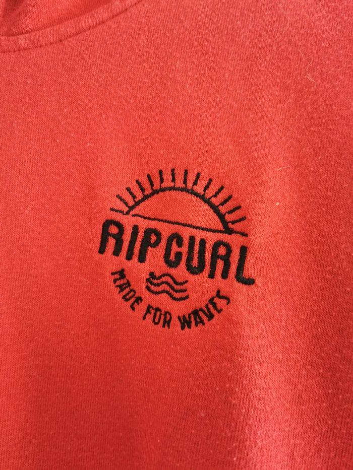 Sweat à capuche Rip curl rouge taille XS ou 14 ans - photo numéro 4