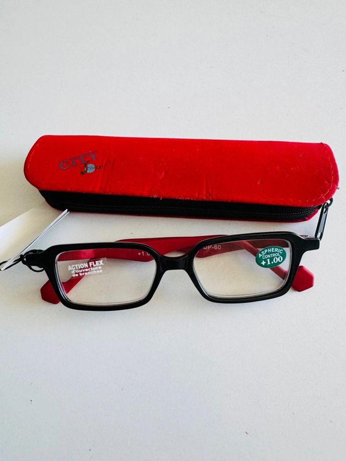 Lunettes de lecture rouge x1,00 - photo numéro 3