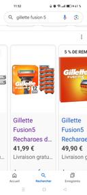 Le paquet 12 lames Gillette fusion 5 neuf.