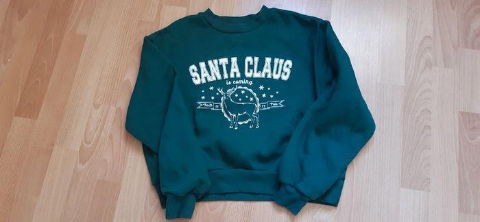 Sweat fille vert Santa Claus Pimkie 12 ans - photo numéro 1