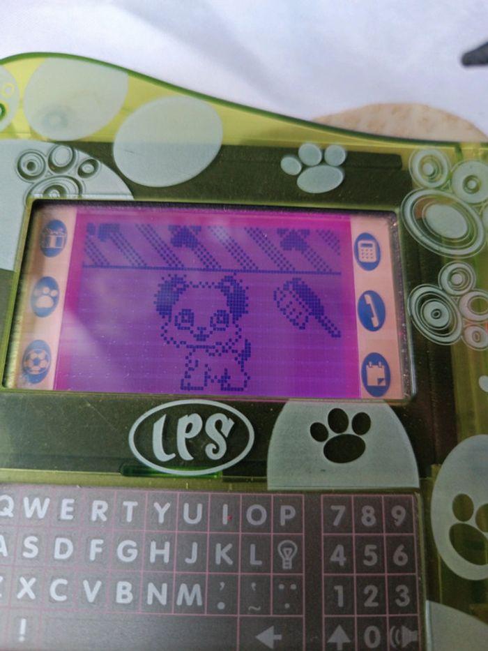 Lps little petshop électronique console chien vert green Tamagotchi tablette figurine ours bear - photo numéro 16