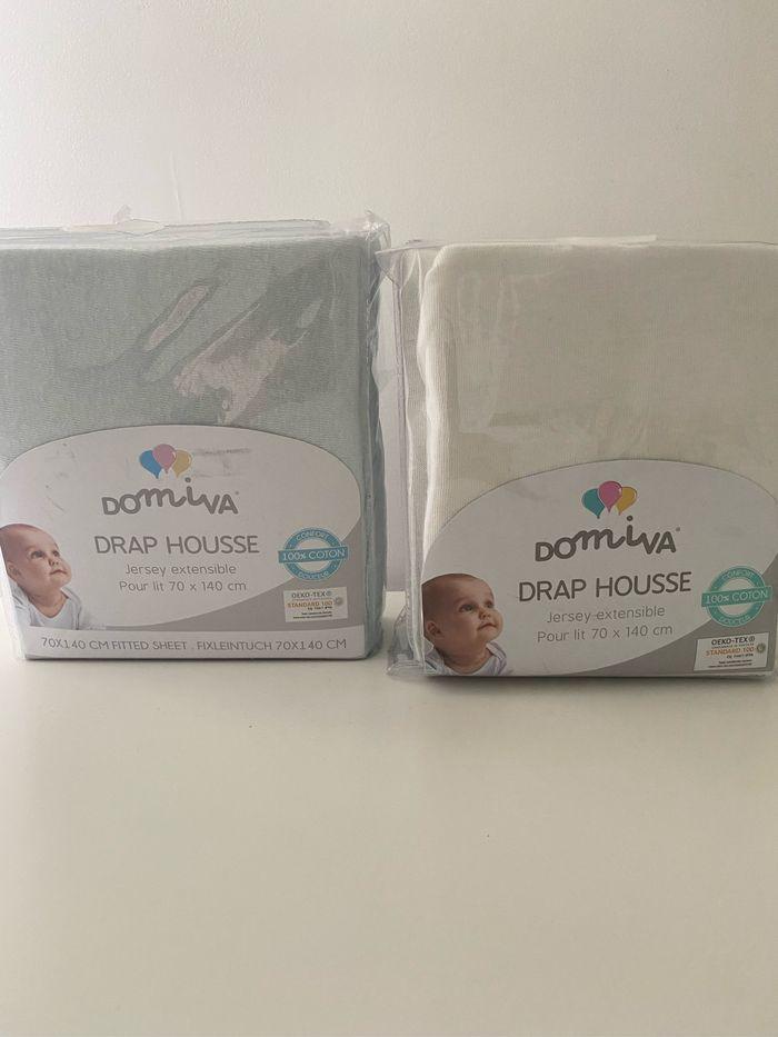 Draps housse bébé enfant domiva neuf