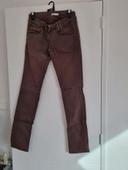 Jean marron, taille 38, promod