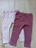 Lot de 2 legging fille