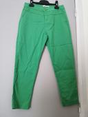 Chic&jeune pantalon vert femme 36