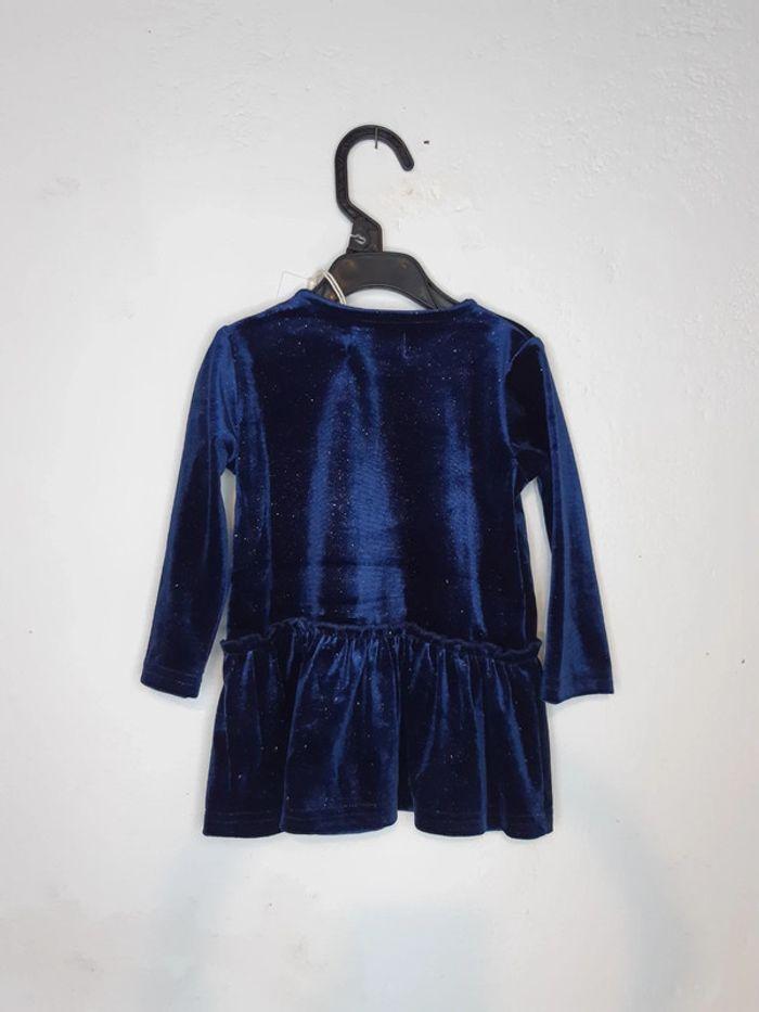 Robe bébé Noël  74 cm 1 ans marine argenté  5.10.15 - photo numéro 3