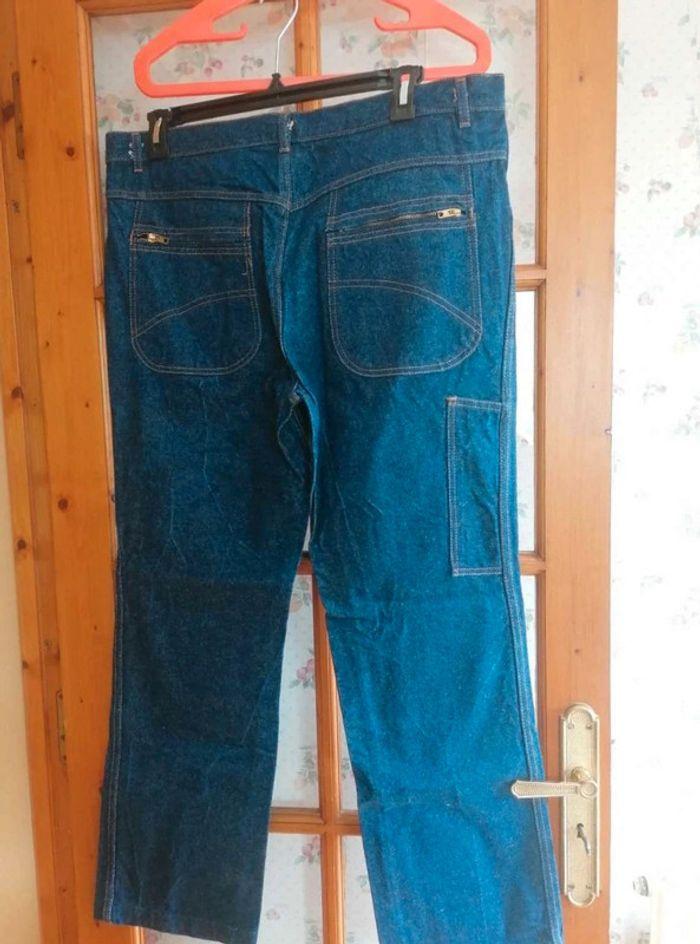 Jeans evasé /  large  vintage  denim  flared  low  waist  90's ancho recto  baggy I.Code Y2k - photo numéro 1