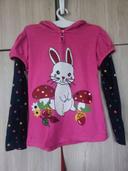 Sweatshirt  lapin rose 8 ans Bpc